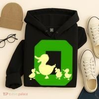 Oregon Duck Letter O Funny Oregon Yellow Duck Hoodie thumb 4