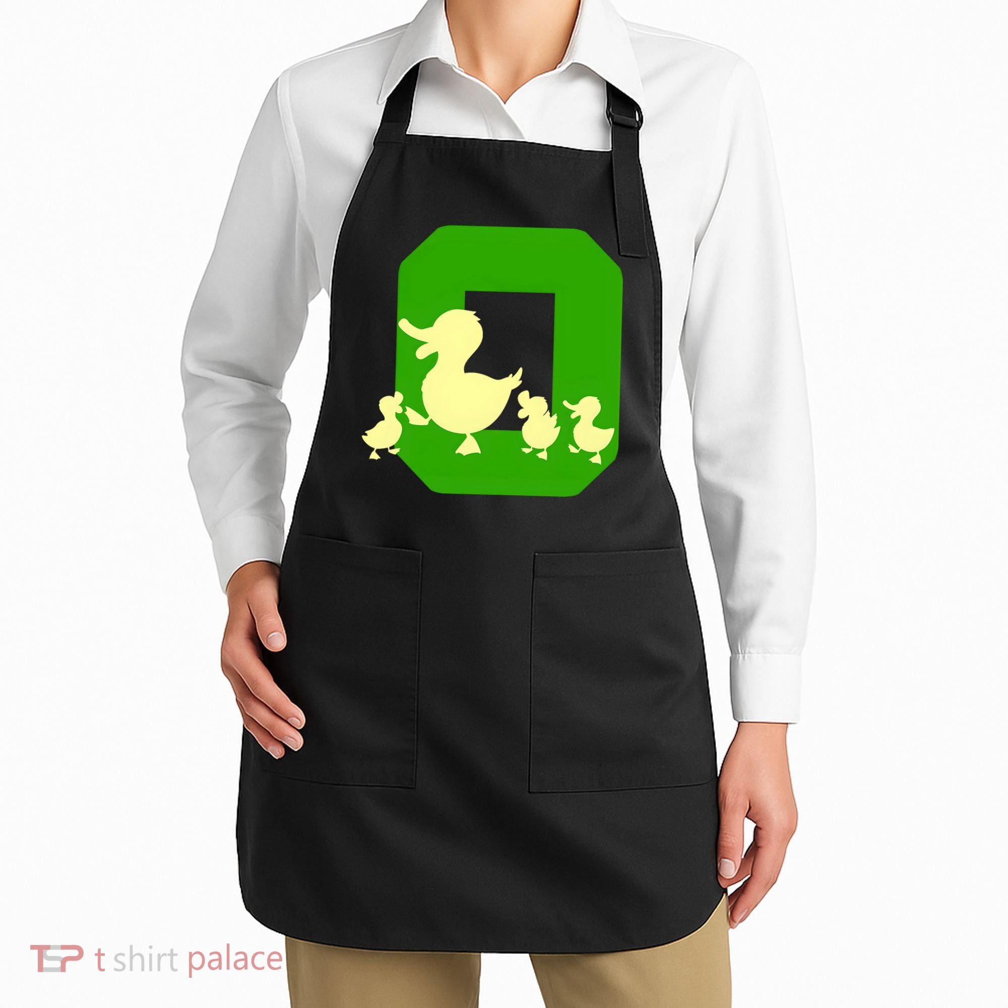 Oregon Duck Letter O Funny Oregon Yellow Duck Apron