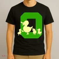 Oregon Duck Letter O Funny Oregon Yellow Duck T-Shirt thumb 3