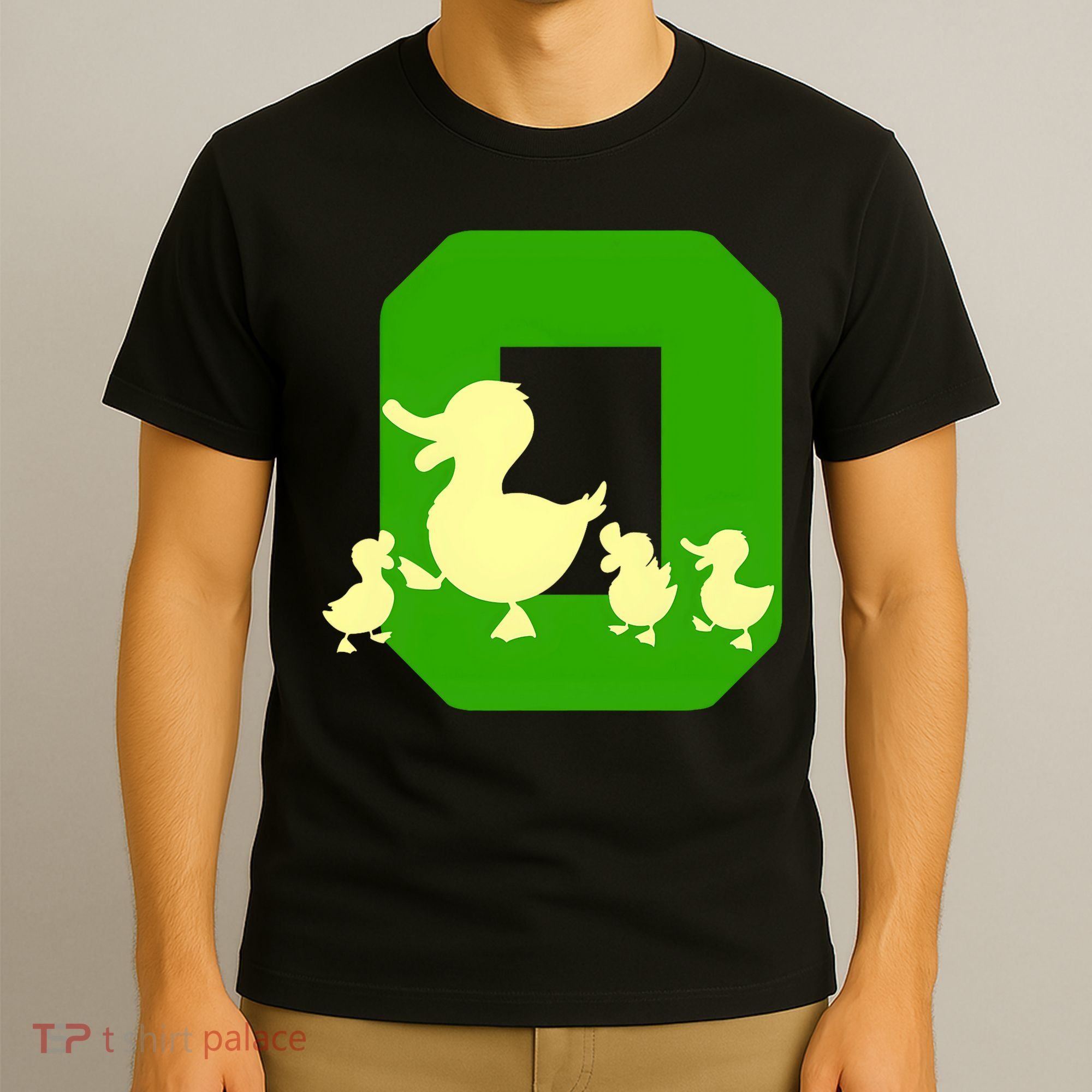 Oregon Duck Letter O Funny Oregon Yellow Duck T-Shirt