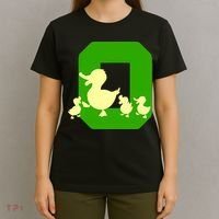Oregon Duck Letter O Funny Oregon Yellow Duck T-Shirt thumb 4