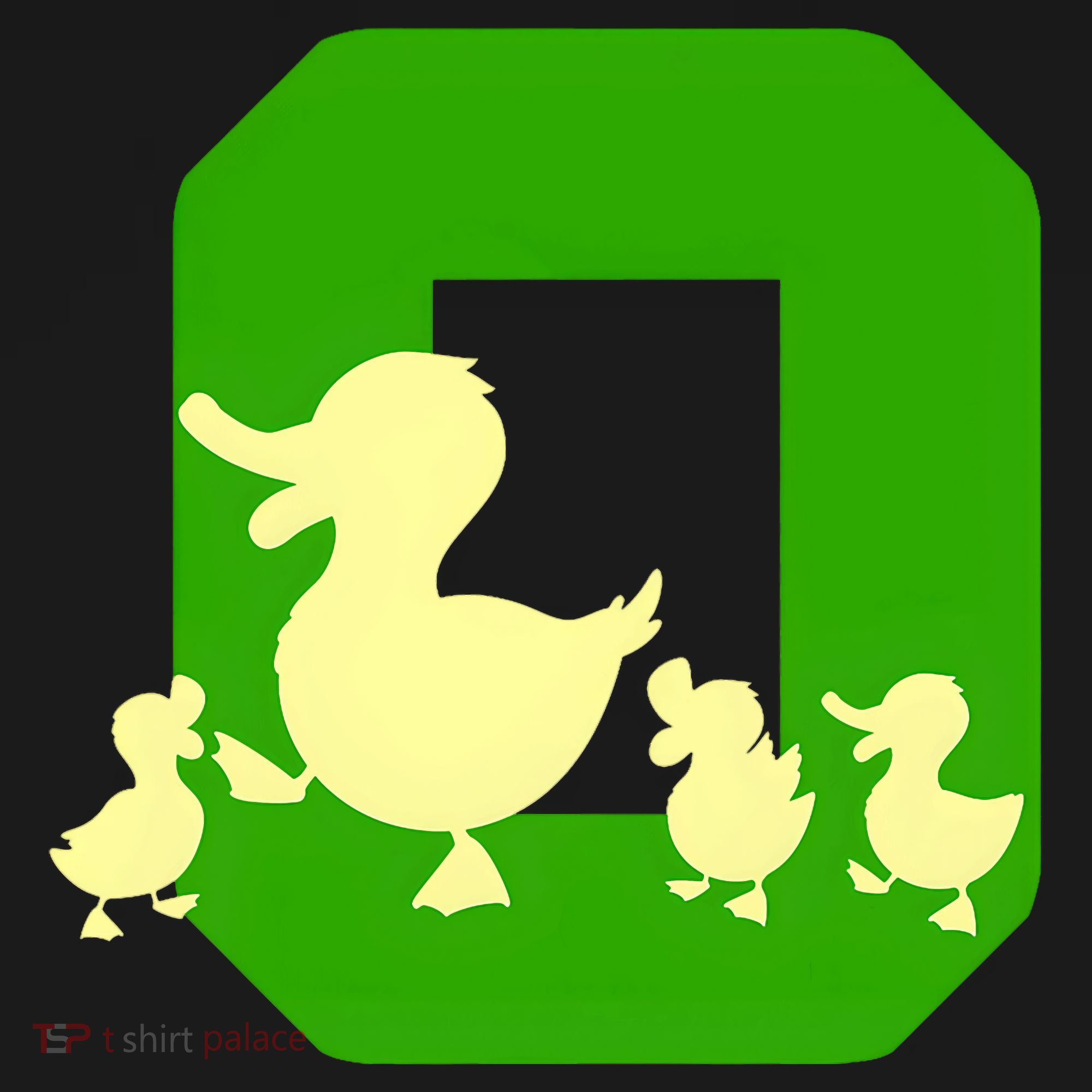 Oregon Duck Letter O Funny Oregon Yellow Duck T-Shirt
