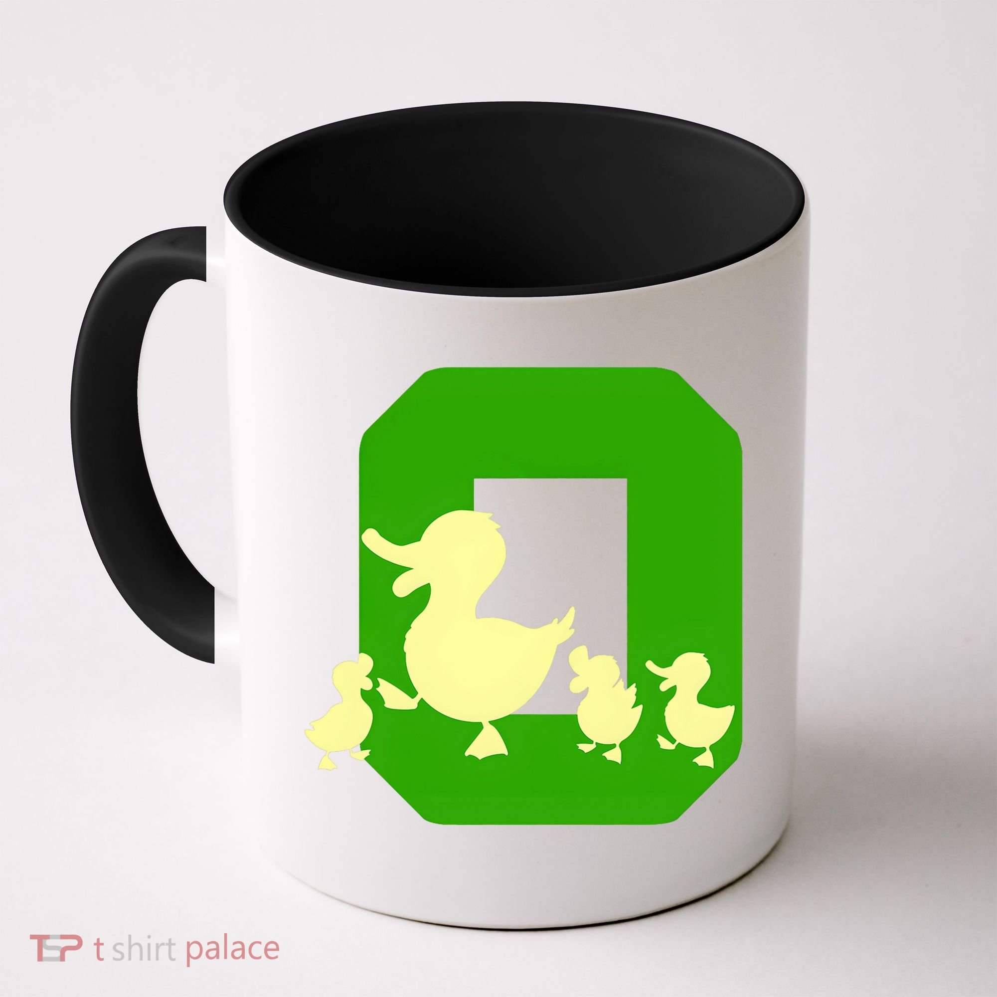 Oregon Duck Letter O Funny Oregon Yellow Duck Coffee Mug