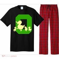 Oregon Duck Letter O Funny Oregon Yellow Duck Pajama Set thumb 0