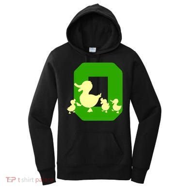 Oregon Duck Letter O Funny Oregon Yellow Duck Women's Hoodie