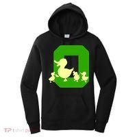 Oregon Duck Letter O Funny Oregon Yellow Duck Women's Hoodie thumb 0