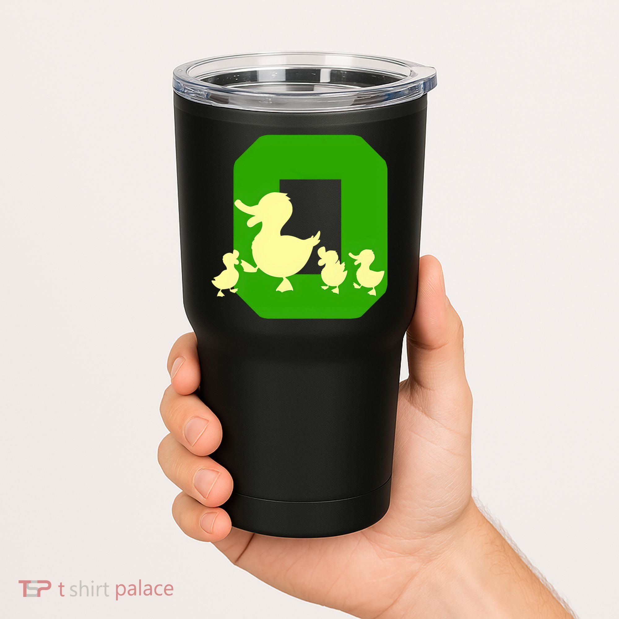 Oregon Duck Letter O Funny Oregon Yellow Duck Tumbler