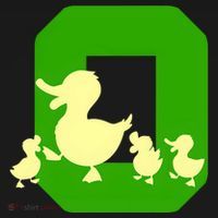 Oregon Duck Letter O Funny Oregon Yellow Duck Mousepad thumb 1