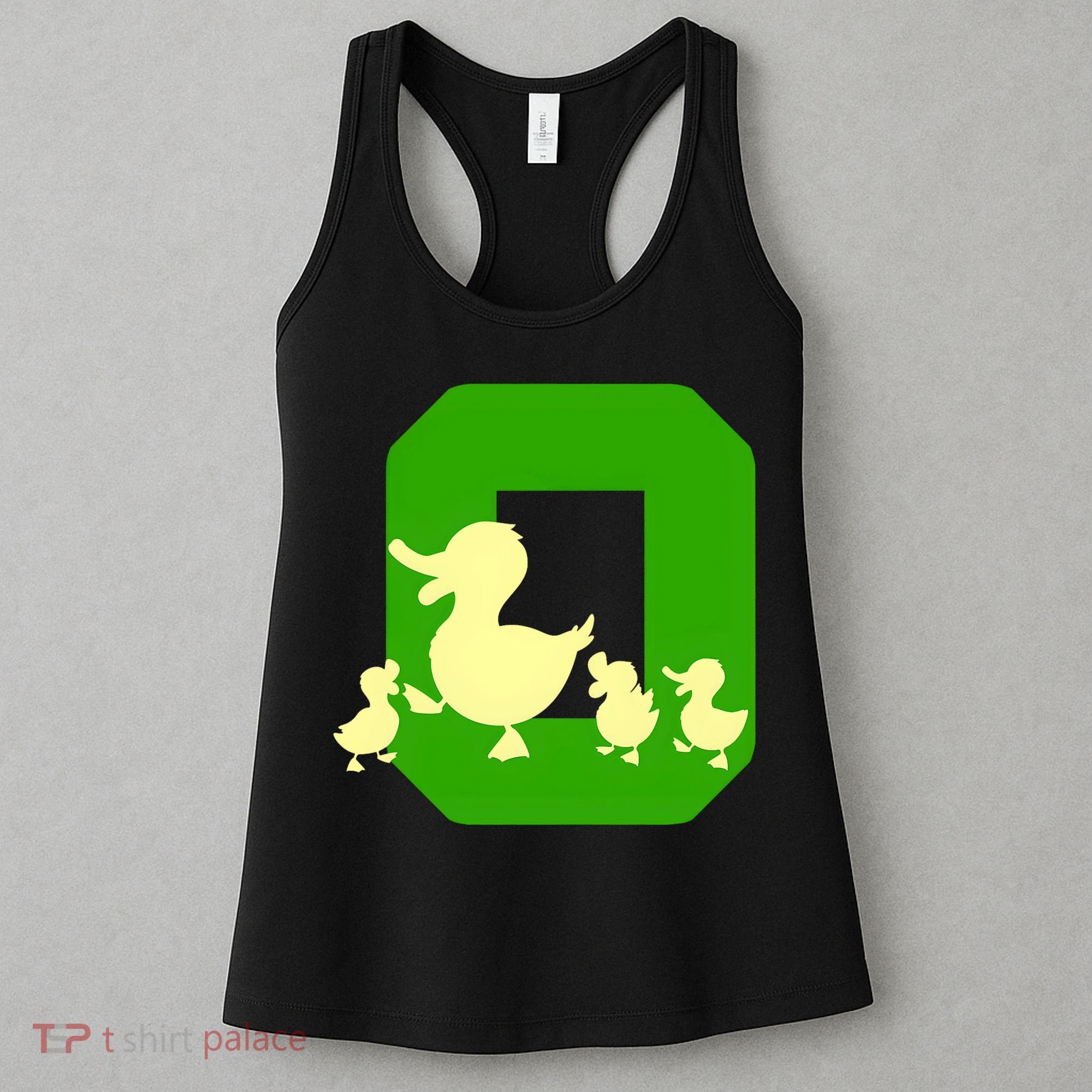 Oregon Duck Letter O Funny Oregon Yellow Duck Women's Tank Top