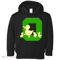Oregon Duck Letter O Funny Oregon Yellow Duck Toddler Hoodie thumb 0