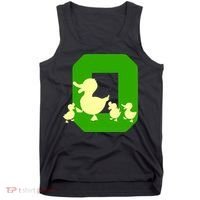 Oregon Duck Letter O Funny Oregon Yellow Duck Tank Top thumb 0