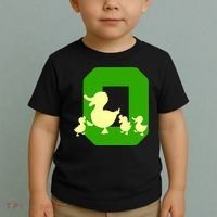 Oregon Duck Letter O Funny Oregon Yellow Duck Toddler T-Shirt thumb 2
