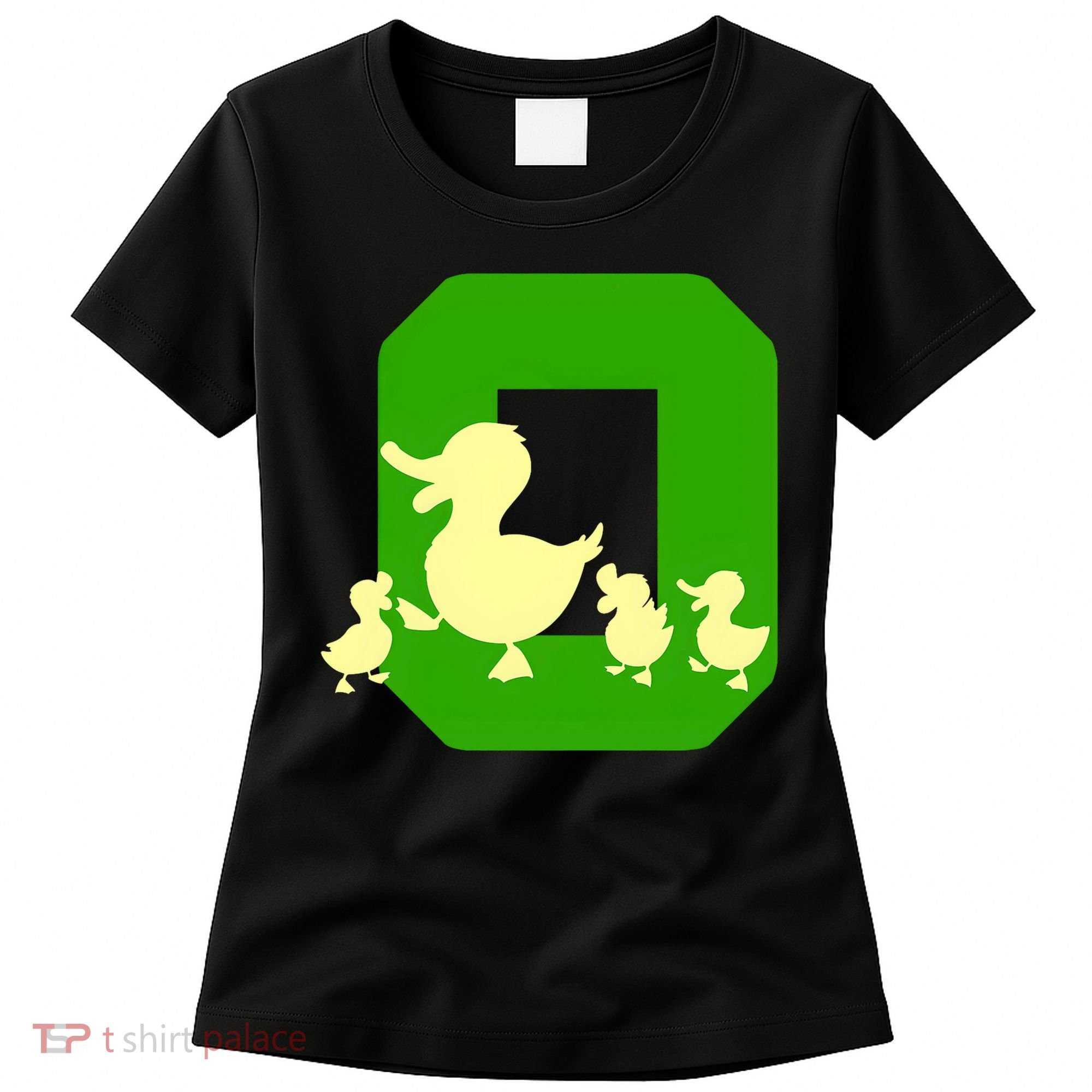 Oregon Duck Letter O Funny Oregon Yellow Duck Women's T-Shirt