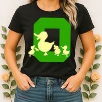 Oregon Duck Letter O Funny Oregon Yellow Duck Women's T-Shirt thumb 2