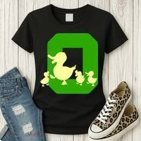 Oregon Duck Letter O Funny Oregon Yellow Duck Women's T-Shirt thumb 3