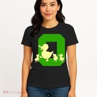 Oregon Duck Letter O Funny Oregon Yellow Duck Women's T-Shirt thumb 4