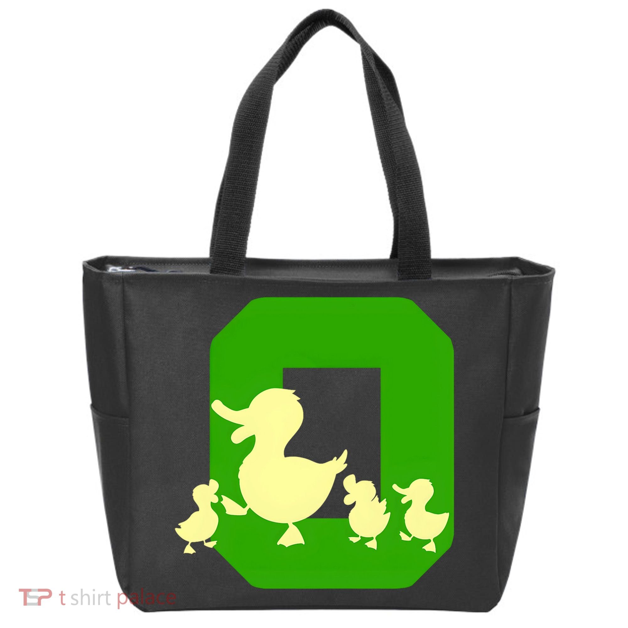 Oregon Duck Letter O Funny Oregon Yellow Duck Tote Bag