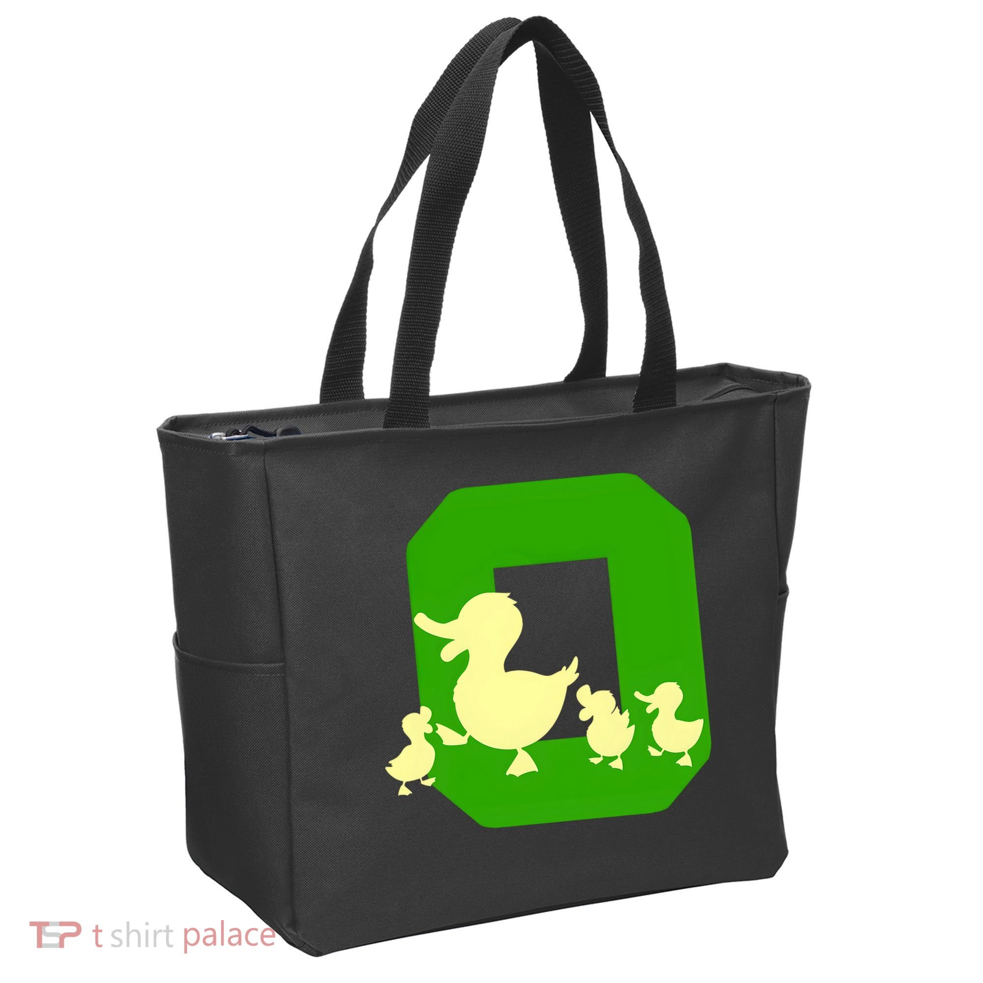 Oregon Duck Letter O Funny Oregon Yellow Duck Tote Bag