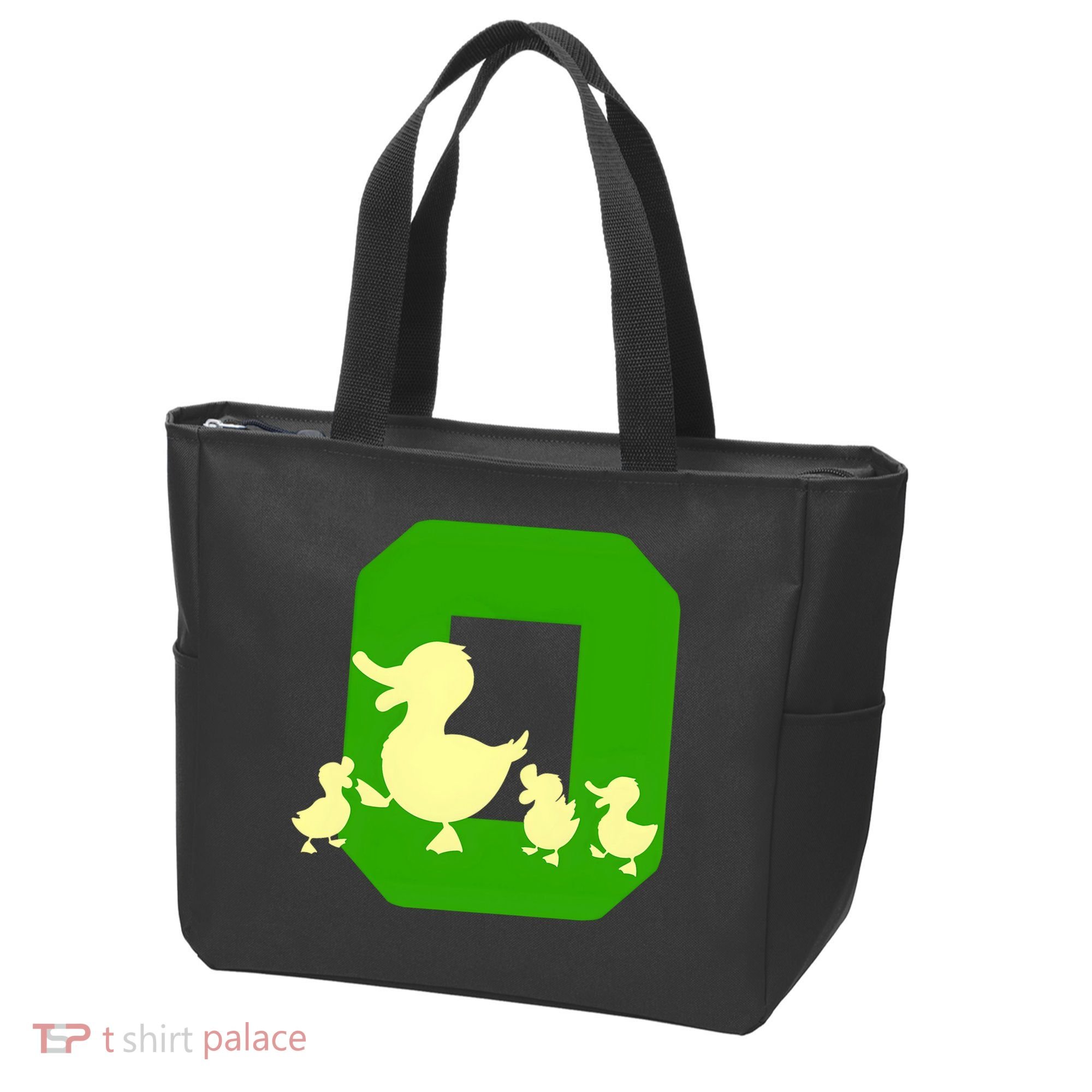 Oregon Duck Letter O Funny Oregon Yellow Duck Tote Bag