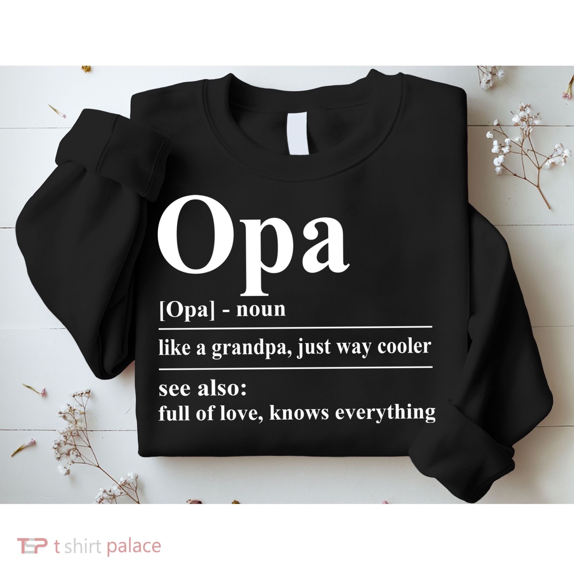 Opa Dictionary Like A Grandpa Just Way Cooler Sweatshirt