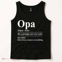 Opa Dictionary Like A Grandpa Just Way Cooler Tank Top thumb 2