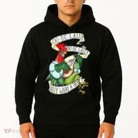 OO DE LALLY GOLLY What A Day Rooster Playing  Hoodie thumb 2