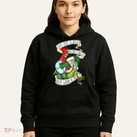 OO DE LALLY GOLLY What A Day Rooster Playing  Hoodie thumb 5