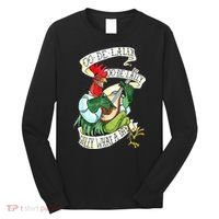 OO DE LALLY GOLLY What A Day Rooster Playing  Long Sleeve Shirt thumb 0
