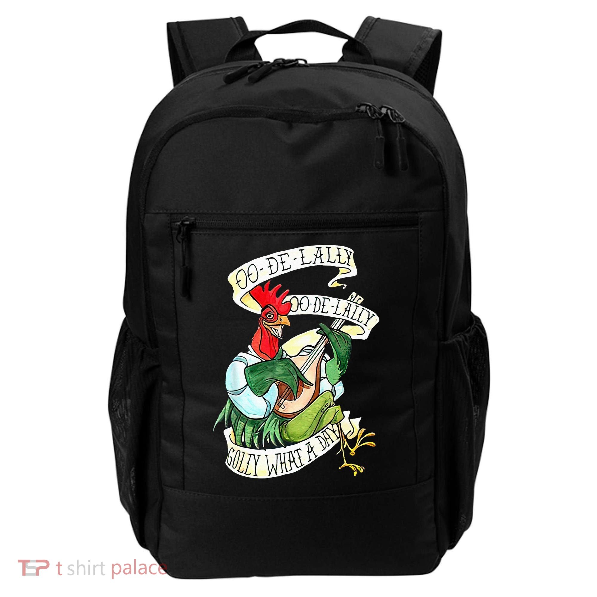 OO DE LALLY GOLLY What A Day Rooster Playing  Backpack
