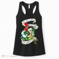 OO DE LALLY GOLLY What A Day Rooster Playing  Women's Tank Top thumb 0