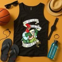 OO DE LALLY GOLLY What A Day Rooster Playing  Tank Top thumb 4