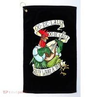 OO DE LALLY GOLLY What A Day Rooster Playing  Golf Towel thumb 0