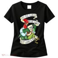 OO DE LALLY GOLLY What A Day Rooster Playing  Women's T-Shirt thumb 0