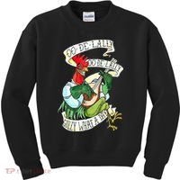 OO DE LALLY GOLLY What A Day Rooster Playing  Kids Sweatshirt thumb 0