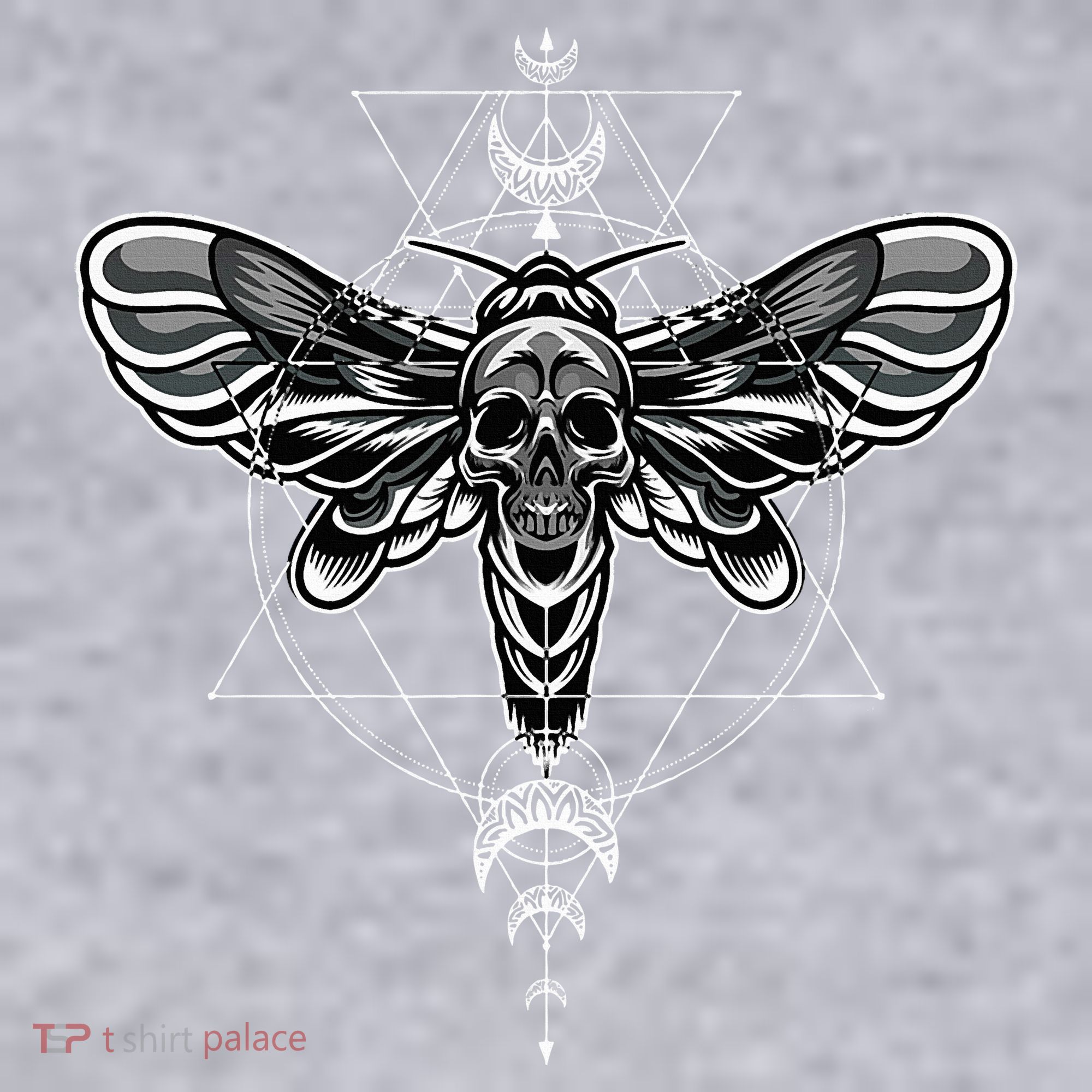 Occult Death Moth Mystic Death Moth And Sacred Geometry Women's Sweatshirt