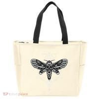 Occult Death Moth Mystic Death Moth And Sacred Geometry Tote Bag thumb 0