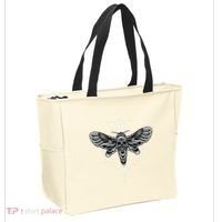 Occult Death Moth Mystic Death Moth And Sacred Geometry Tote Bag thumb 2