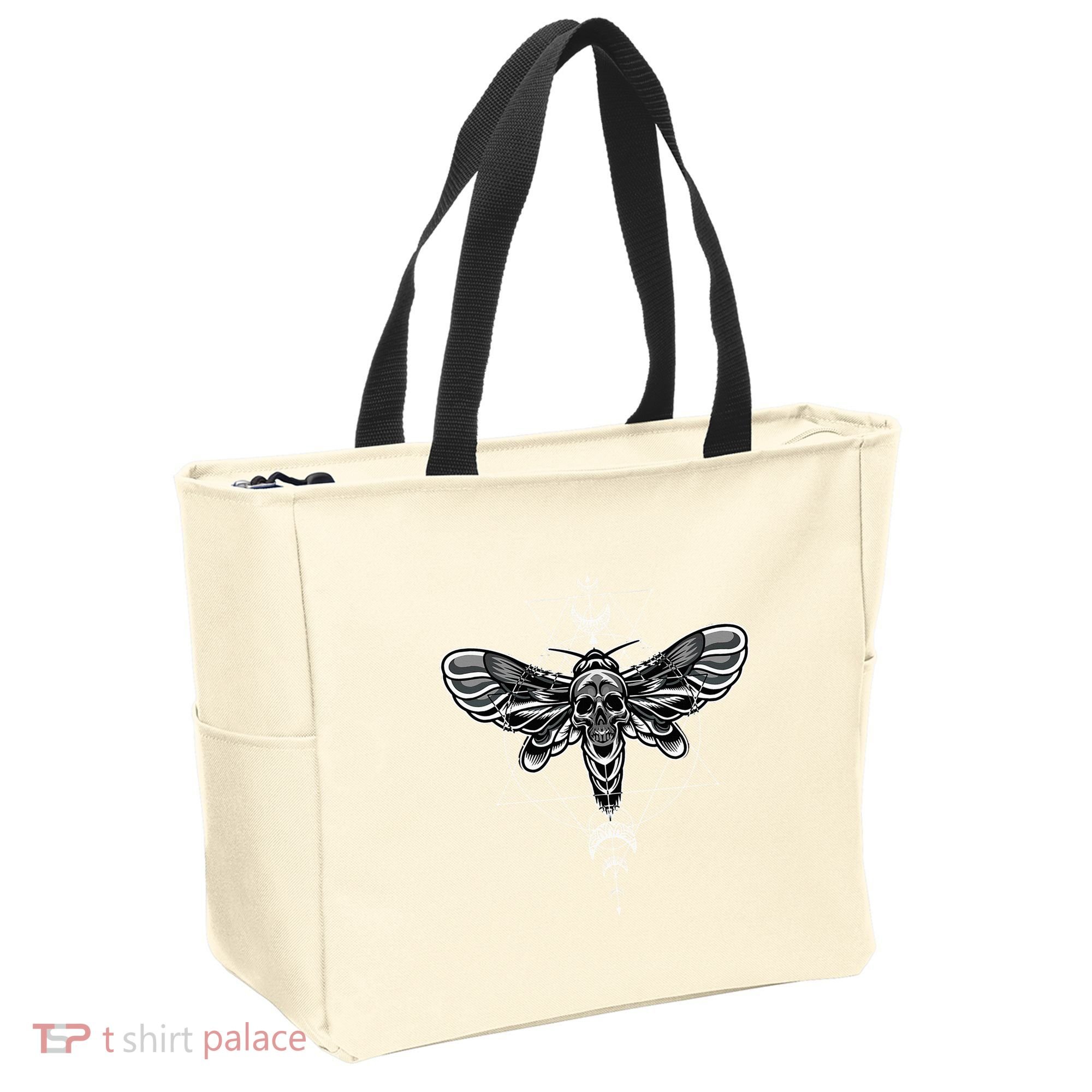 Occult Death Moth Mystic Death Moth And Sacred Geometry Tote Bag