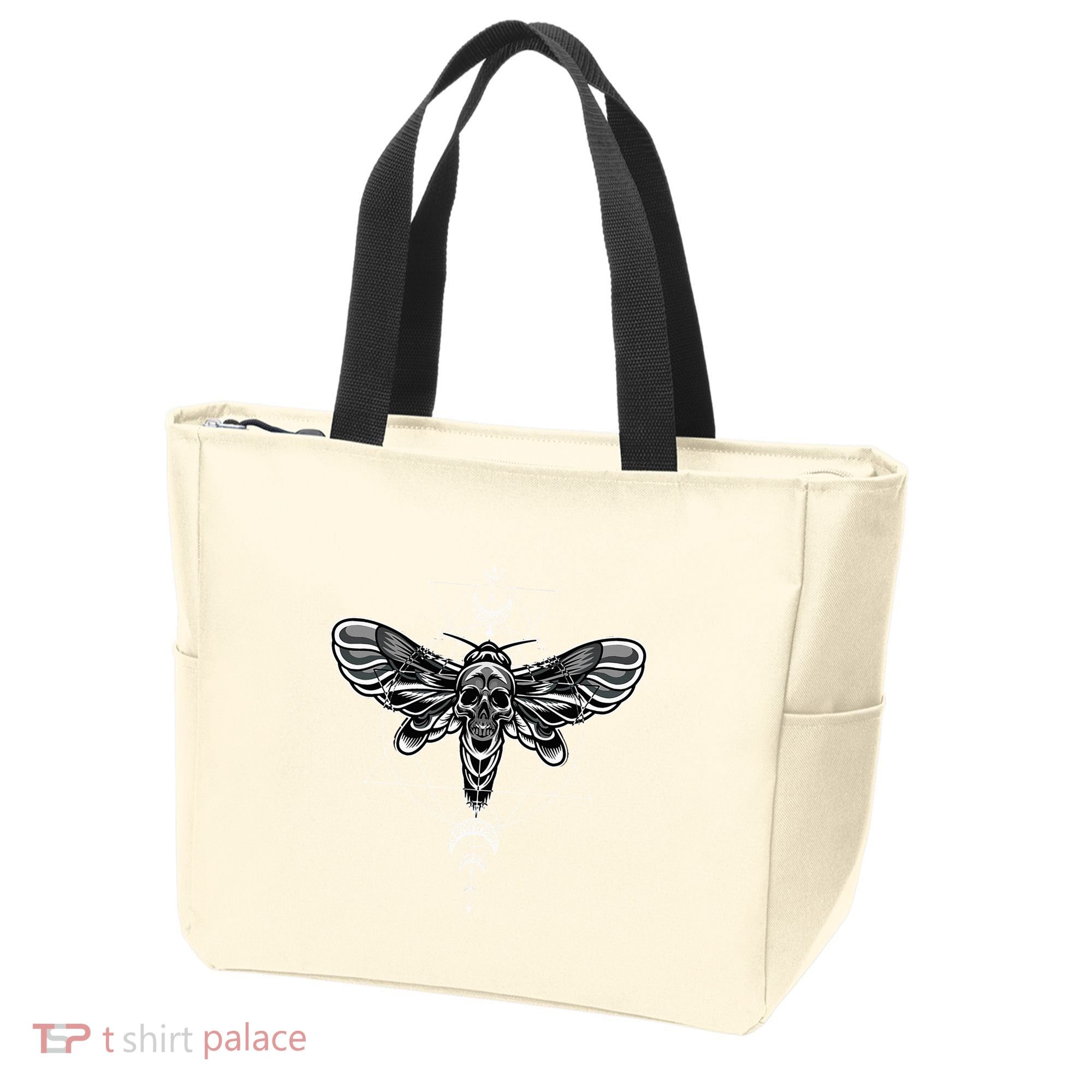Occult Death Moth Mystic Death Moth And Sacred Geometry Tote Bag