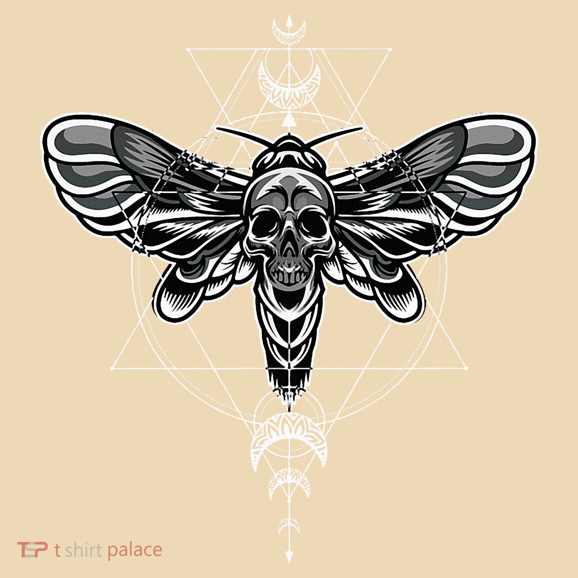 Occult Death Moth Mystic Death Moth And Sacred Geometry Tote Bag