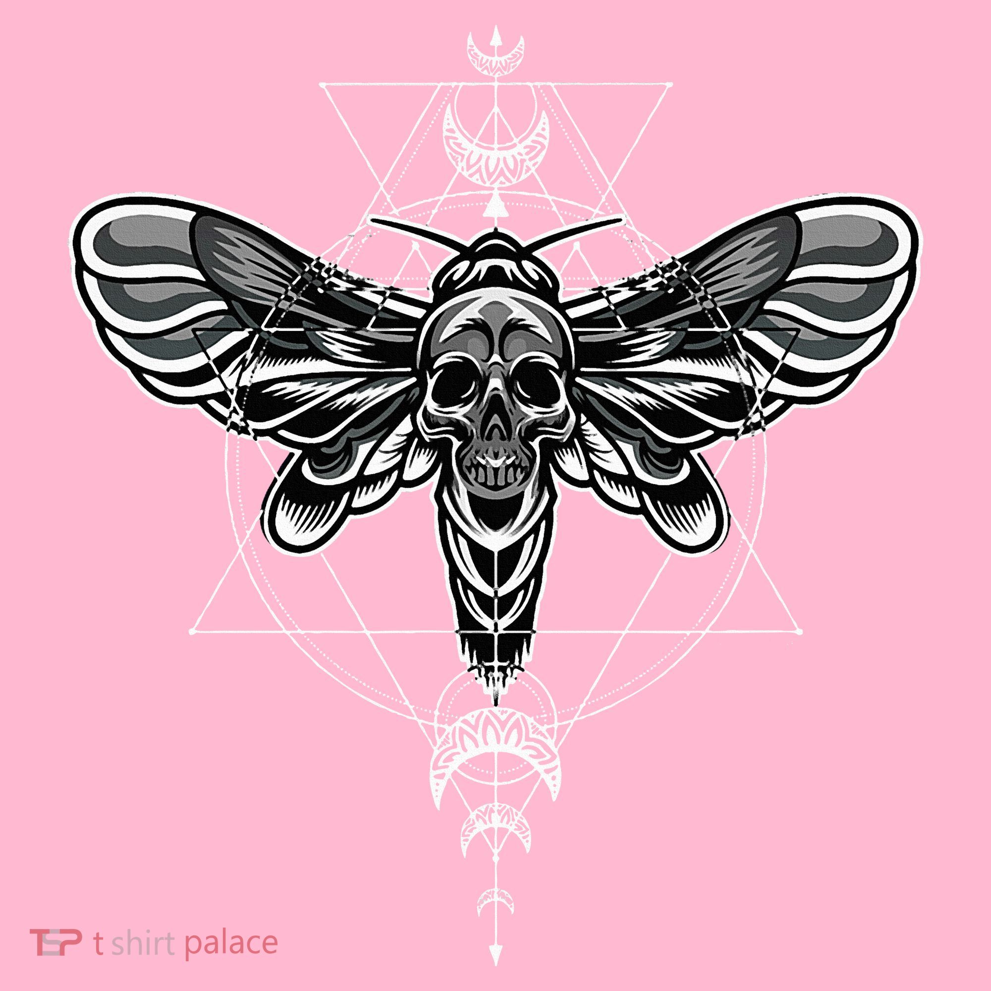 Occult Death Moth Mystic Death Moth And Sacred Geometry Coaster