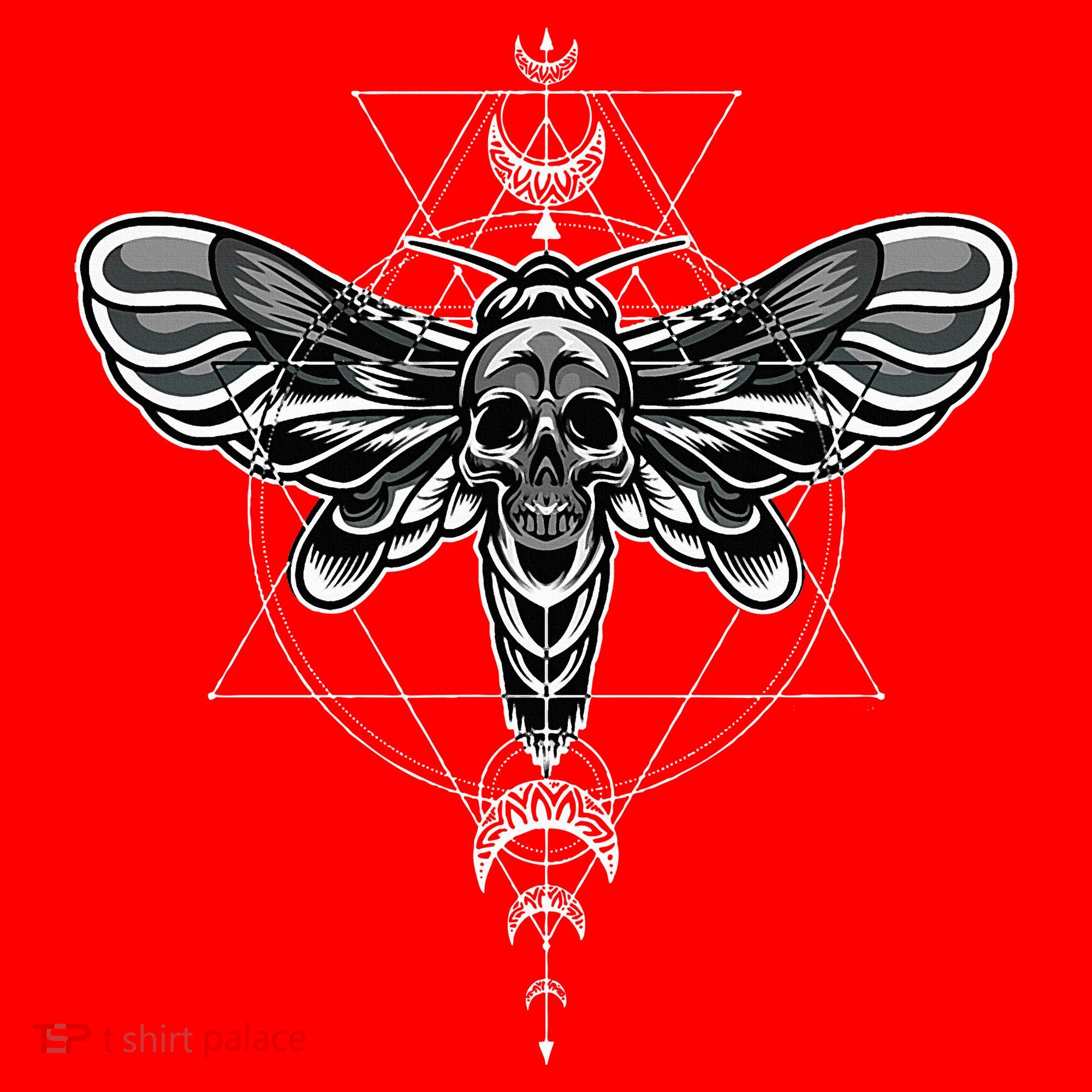 Occult Death Moth Mystic Death Moth And Sacred Geometry Santa Hat