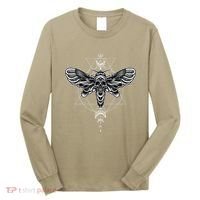Occult Death Moth Mystic Death Moth And Sacred Geometry Long Sleeve Shirt thumb 0