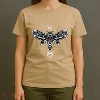 Occult Death Moth Mystic Death Moth And Sacred Geometry T-Shirt thumb 4