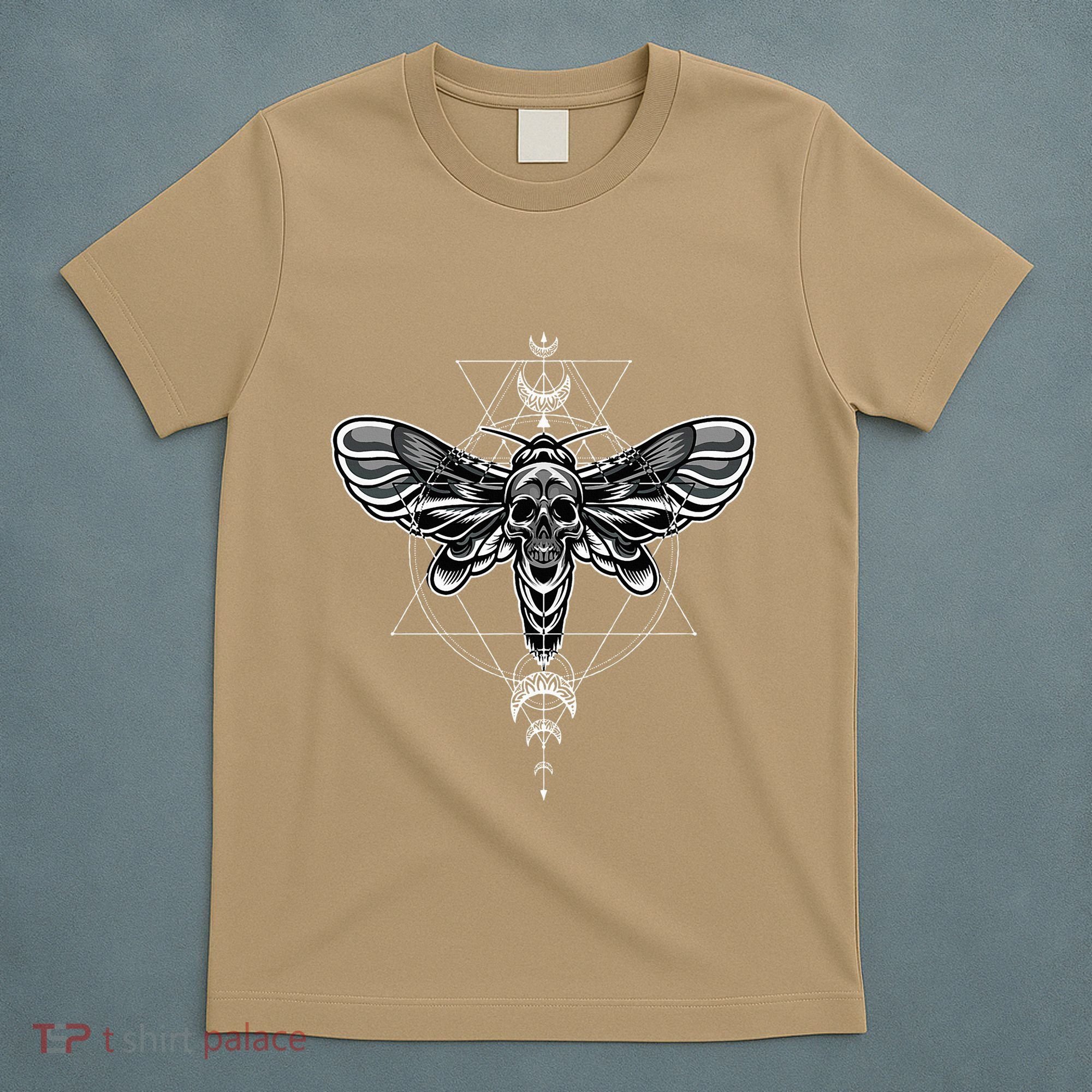 Occult Death Moth Mystic Death Moth And Sacred Geometry T-Shirt