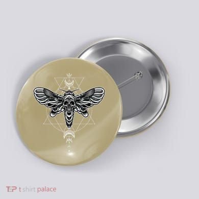 Occult Death Moth Mystic Death Moth And Sacred Geometry Button