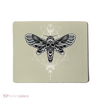 Occult Death Moth Mystic Death Moth And Sacred Geometry Mousepad