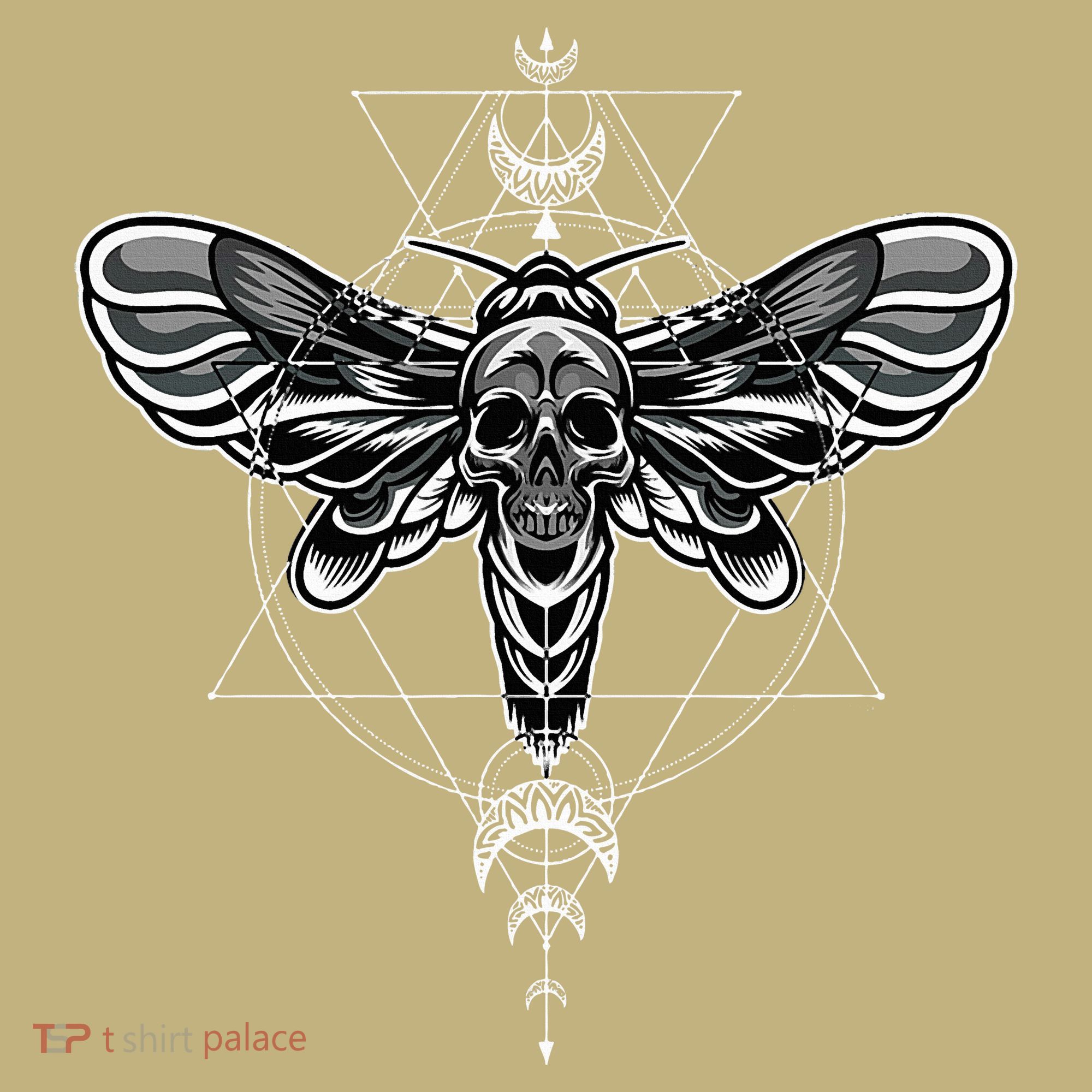 Occult Death Moth Mystic Death Moth And Sacred Geometry Mousepad