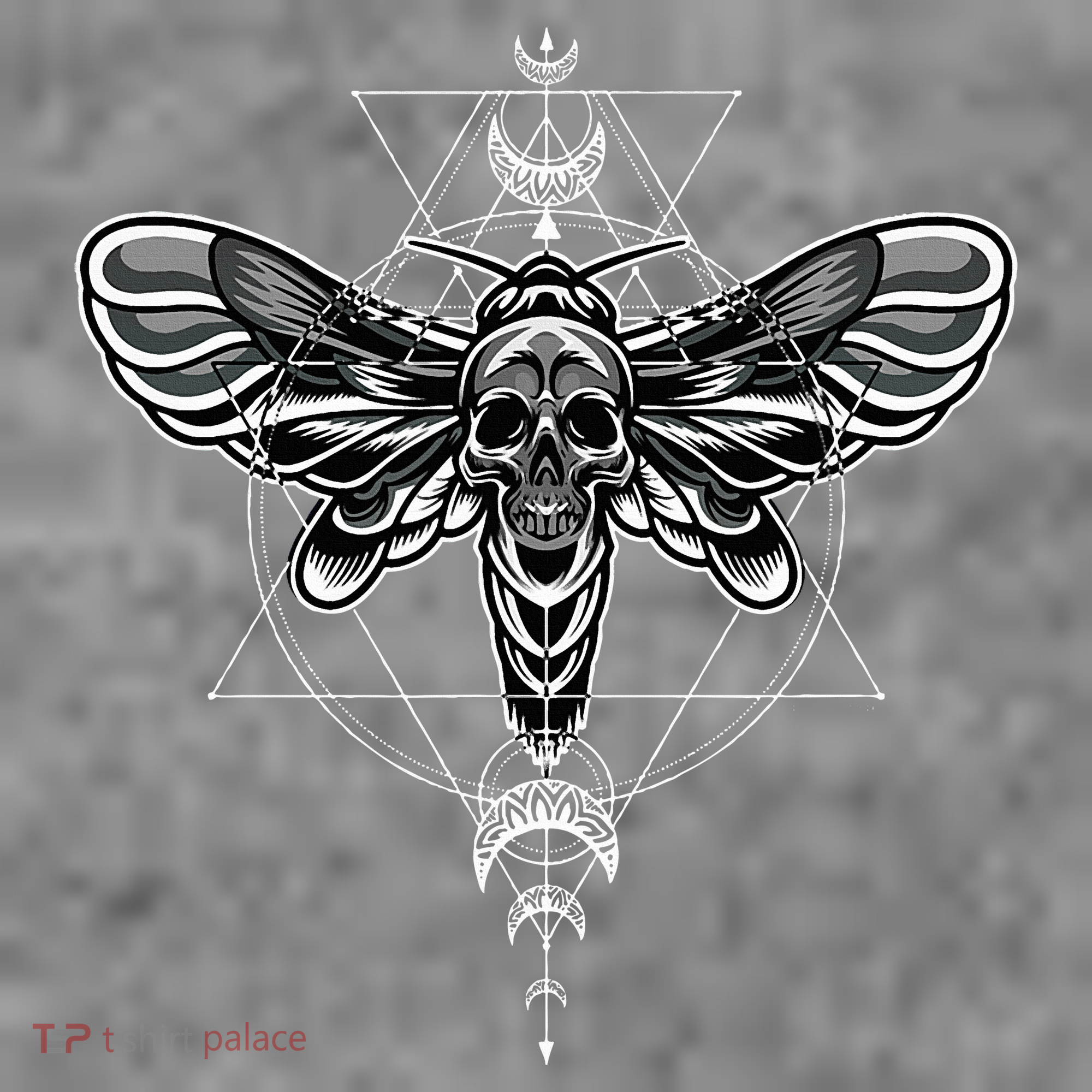 Occult Death Moth Mystic Death Moth And Sacred Geometry Toddler Hoodie