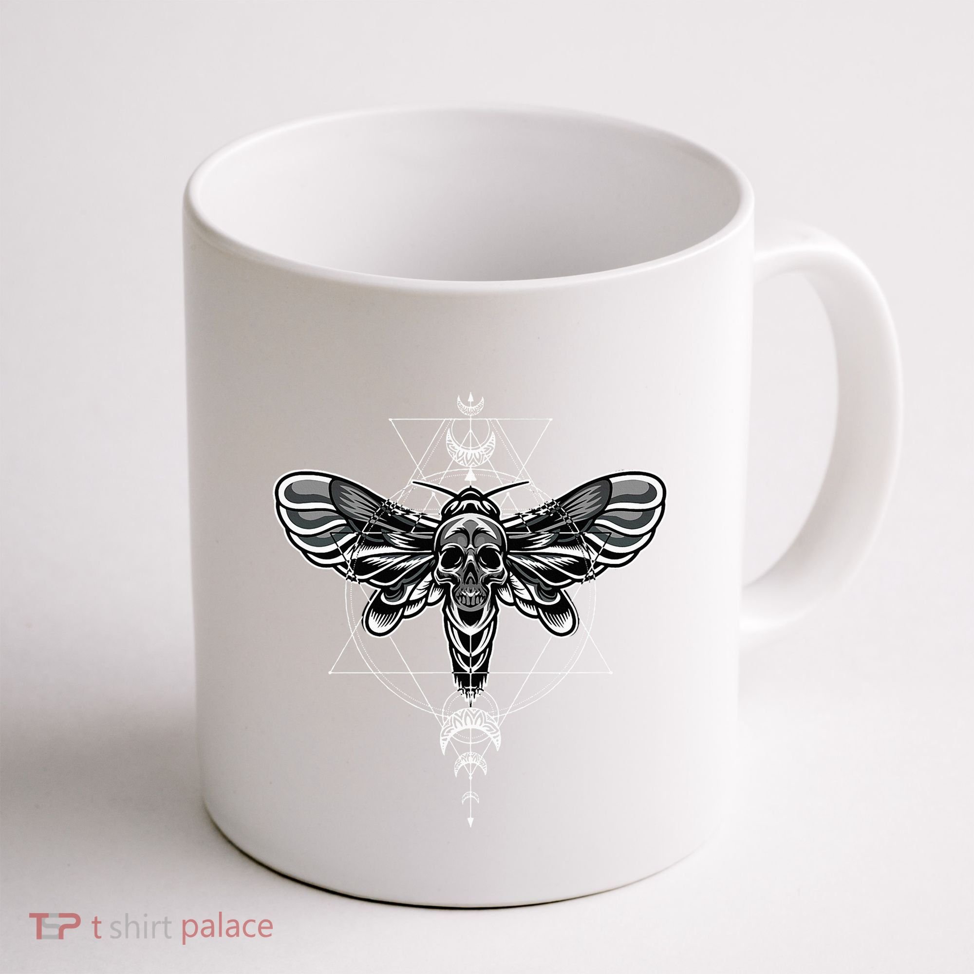 Occult Death Moth Mystic Death Moth And Sacred Geometry Coffee Mug